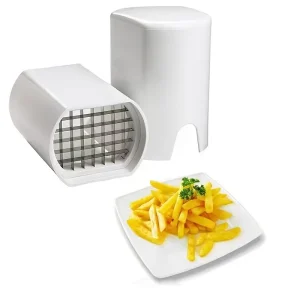 Cortador de Papas Fritas de Acero Inoxidable con 44 Rejillas para Cocina