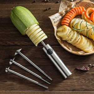 Herramienta de Acero Inoxidable para Remover Corazones de Verduras Eficaz y Duradera