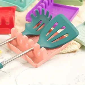 Soporte ergonómico para utensilios de cocina, organiza y optimiza tu espacio