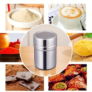 Dispensador de Polvo de Acero Inoxidable para Cocina y Repostería