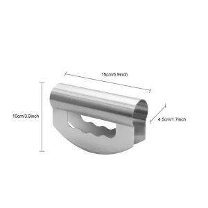 Cortador de Verduras de Acero Inoxidable con Protector de Hoja para una Cocina Eficiente