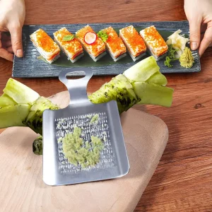Rallador de jengibre ergonómico de acero inoxidable para una cocina práctica y eficiente