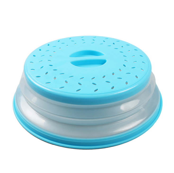 Tapa de Microondas Plegable 2 en 1 para Calentar Alimentos de Plástico Resistente