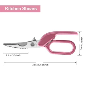 Tijeras de Acero Inoxidable para Cortar Huesos de Pollo y Pescado Eficientes