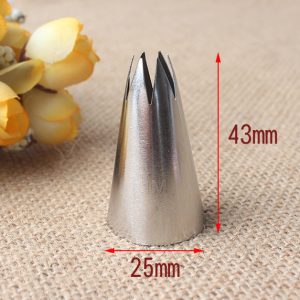 Boquilla Profesional de 6 Dientes para Decoración de Pasteles