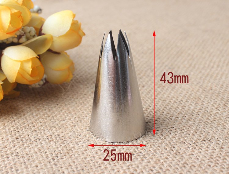 Boquilla Profesional de 6 Dientes para Decoración de Pasteles