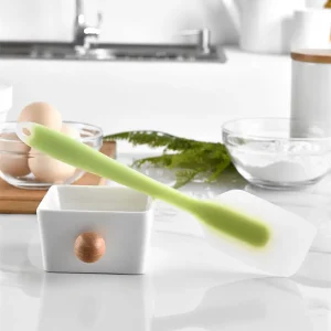 Set de 3 Espátulas de Silicona y Acero Inoxidable para Cocina