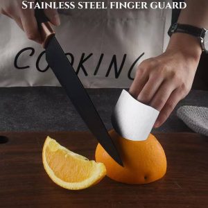 Cortador de Verduras de Acero Inoxidable con Protector de Mano para Cocinar Rápido y Seguro