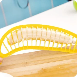 Cortador de Plátano Práctico para Ensaladas y Postres Eficiente