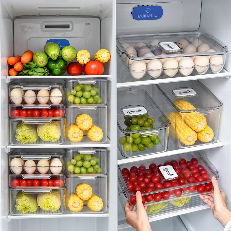 Caja de Almacenaje para Refrigerador y Conservación de Alimentos