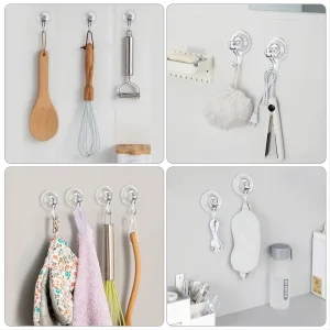 Gancho de Succión Resistente para Organizar Cocina y Baño