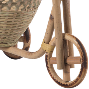 Canasta de bambú para frutas y decoración versátil en tu hogar