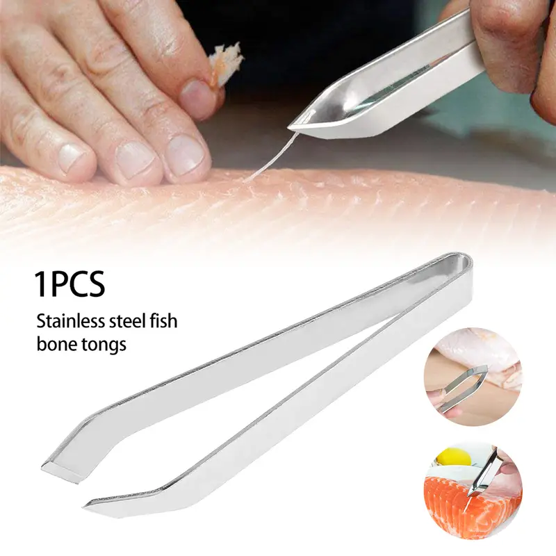 Pinzas de Acero Inoxidable para Cocinar y Quitar Espinas de Pescado
