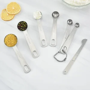 Cucharas Medidoras de Acero Inoxidable para Cocinar con Precisión