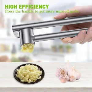 Prensa de Ajo Desmontable de Acero Inoxidable para Cocinar con Estilo