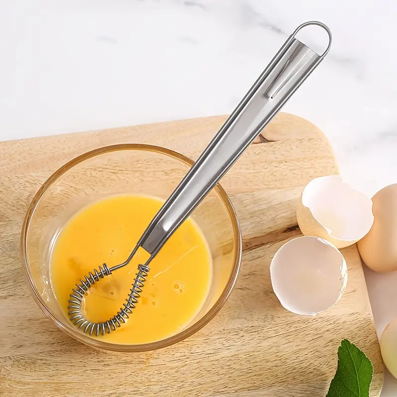 Batidor Manual de Acero Inoxidable para Mezclar con Eficiencia y Comodidad
