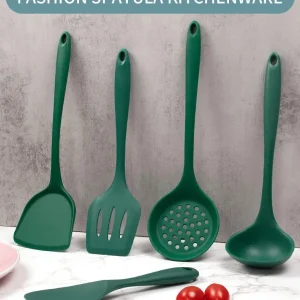 Set de 5 espátulas de silicona para una cocina eficiente y cómoda