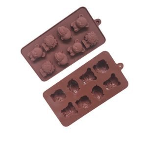 Molde de Chocolate León, Toro y Oso para Repostería Creativa