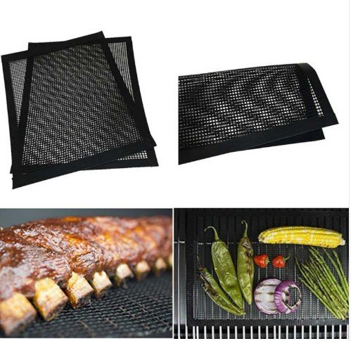 Grelha Antiadherente de Teflón para Churrasco Resistente al Calor