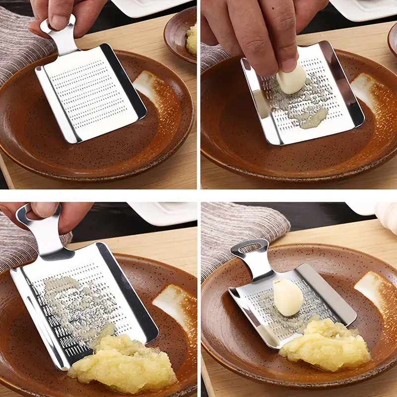 Rallador de Ajo de Acero Inoxidable para Cocinas Eficientes y Duraderas
