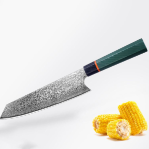 Hacha de Cocina de Acero Damasco para Cortes Precisos y Eficientes