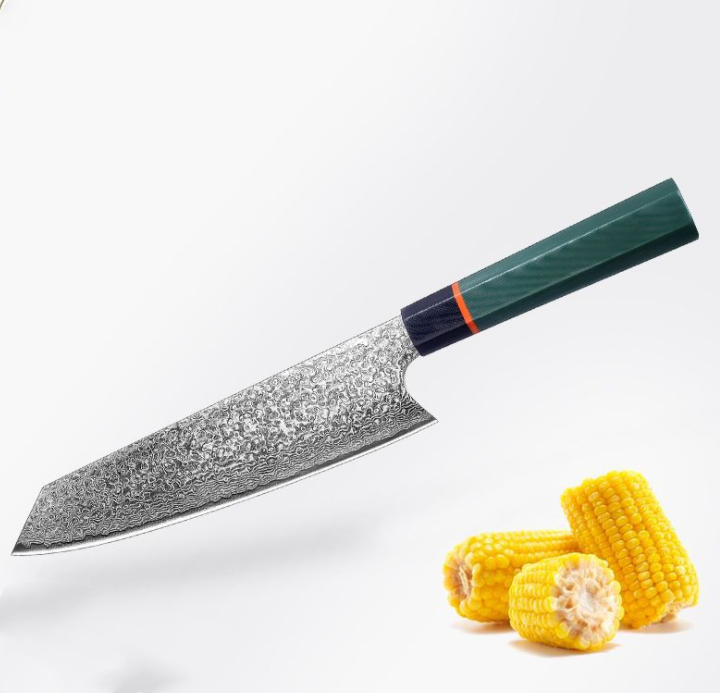 Hacha de Cocina de Acero Damasco para Cortes Precisos y Eficientes