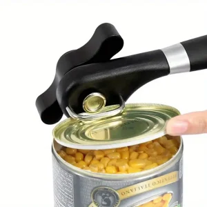 Abrelatas Ergonómico de Acero Inoxidable para Uso Diario en Cocina