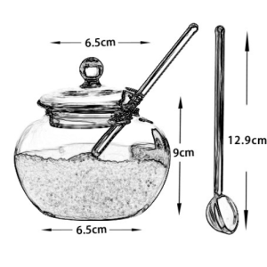Vaso de cristal transparente de 250ml para bebidas diarias