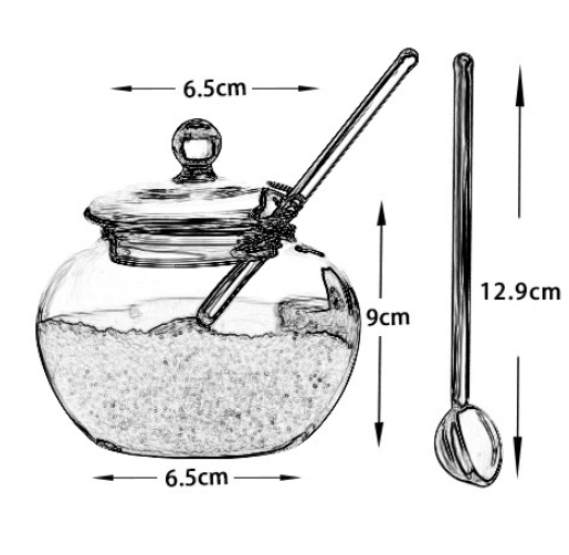 Vaso de cristal transparente de 250ml para bebidas diarias
