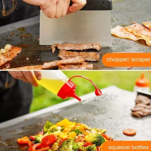Kit de Accesorios para Hornear y Parrilla con Espátulas Ergonómicas