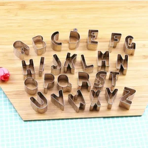 Cortadores de Galletas en Letras para Repostería Creativa y Divertida