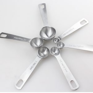 Cucharas Medidoras de Acero Inoxidable para Especias y Ingredientes