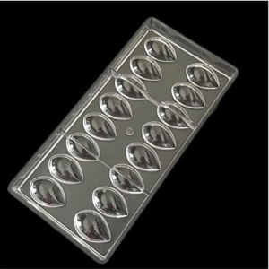 Molde de Chocolate Gota de Agua y Loto de Poliéster para Creaciones Únicas