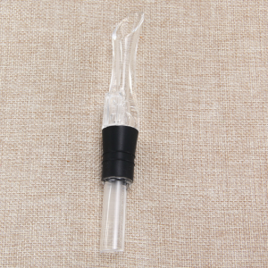 Decantador de vino acrílico en forma de pluma para un servicio elegante y sofisticado
