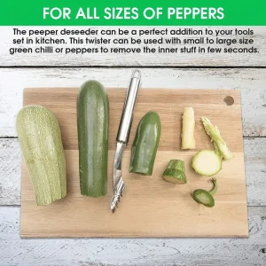 Removedor de semillas de pimiento de acero inoxidable para una cocina eficiente