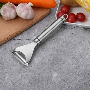 Pelador de acero inoxidable ergonómico para una cocina eficiente