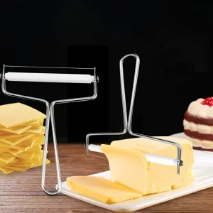 Cortador de queso de acero inoxidable ergonómico para disfrutar de tus quesos favoritos