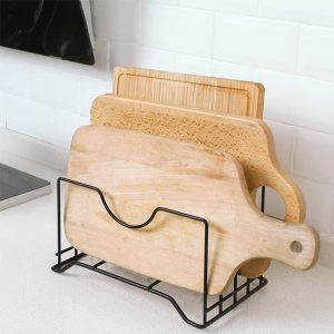 Estante multifuncional de madera con diseño compacto