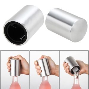 Abridor de Botellas Automático de Acero Inoxidable para Tu Cocina