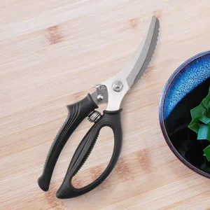 Tijeras de Cocina Reforzadas para Cortar Pollo, Carne y Verduras Eficientes