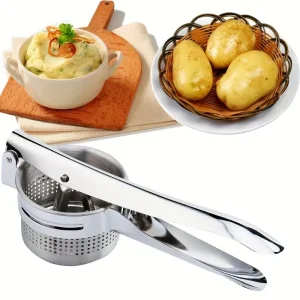 Exprimidor Manual de Acero Inoxidable para Limón y Frutas Eficiente y Duradero