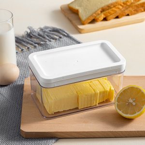 Cortador de Mantequilla y Queso de Acero Inoxidable con Almacenamiento
