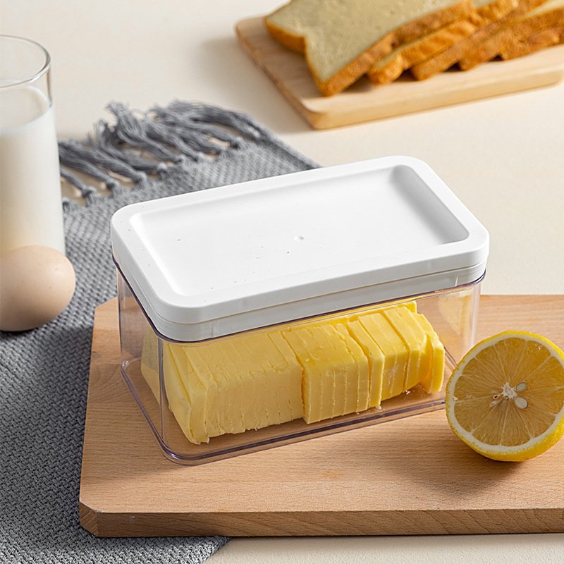 Cortador de Mantequilla y Queso de Acero Inoxidable con Almacenamiento