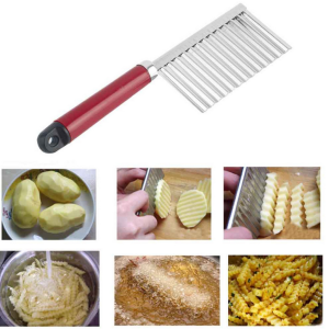 Cortador de Papas y Verduras de Acero Inoxidable para una Cocina Eficiente