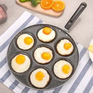 Sartén multifuncional antiadherente de 7 cavidades para desayunos perfectos