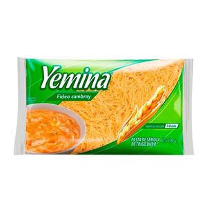 Sopa de Pasta Yemina Fideo Cambray Precocido 200 g Rápida y Deliciosa