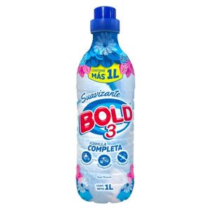 Suavizante Bold 3 Suave Frescura 1L Aroma Duradero para Ropa