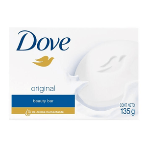 Jabón Tocador Dove Blanco pH Neutro 90 g para Cuidado Suave de la Piel