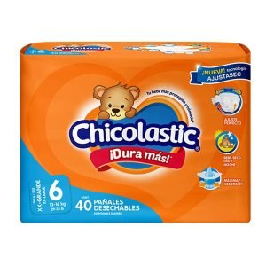 Pañales Desechables Chiccolastic Classic Talla 6 XX-Grande 40 Unidades para Bebé