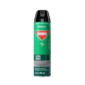 Insecticida Baygon Aerosol Ultra Verde 285 mL para Control de Plagas Efectivo